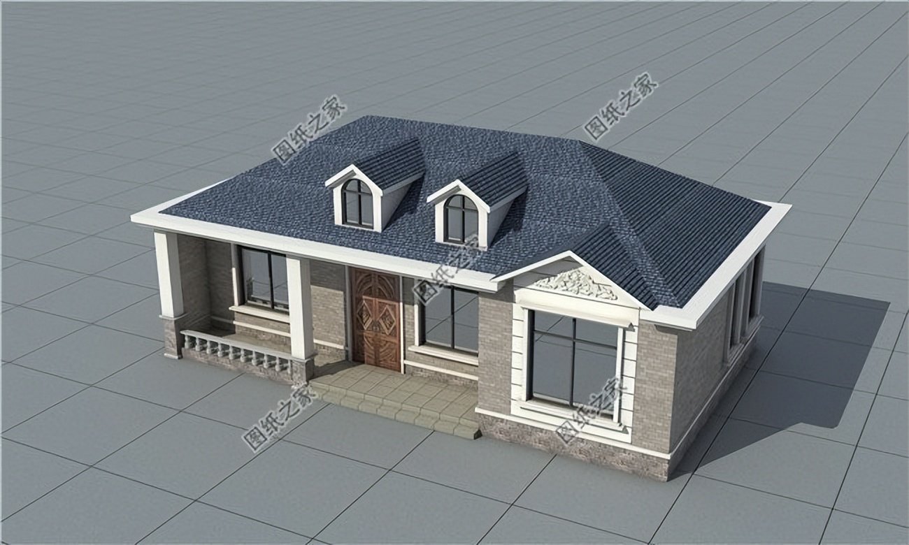 鄉(xiāng)村一層自建養(yǎng)老房設計，占地面積小功能卻十分齊全