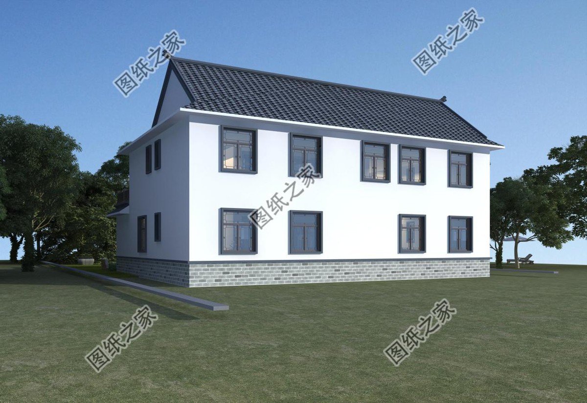 中式別墅設(shè)計(jì)，白墻黛瓦勾畫(huà)的美感，城里人看了都羨慕