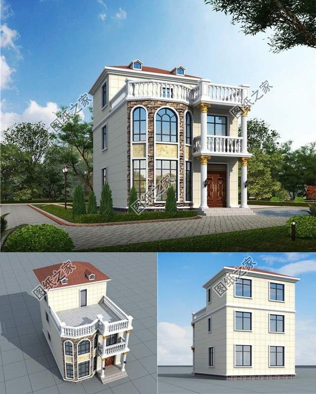 三套歐式別墅，為新農(nóng)村建設(shè)增添色彩，打造舒適家園