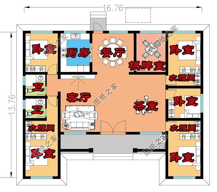 農(nóng)村建房就選一層戶型，簡(jiǎn)單實(shí)用還接地氣更適合爸媽養(yǎng)老