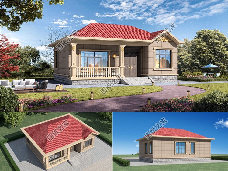 鄉(xiāng)村一層別墅設計，踏實舒坦是北方建房的最愛，一起來看看吧