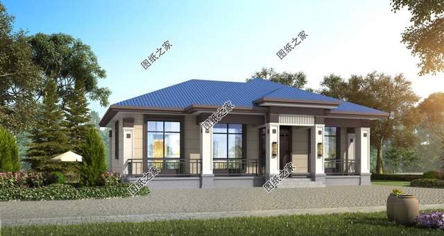 鄉(xiāng)村一層自建養(yǎng)老房推薦，簡(jiǎn)單好看造價(jià)不高，很合爸媽的口味