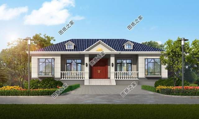 鄉(xiāng)村一層自建養(yǎng)老房推薦，簡(jiǎn)單好看造價(jià)不高，很合爸媽的口味