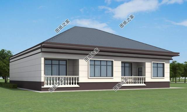 鄉(xiāng)村一層自建養(yǎng)老房推薦，簡(jiǎn)單好看造價(jià)不高，很合爸媽的口味