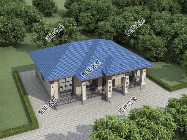 鄉(xiāng)村一層自建養(yǎng)老房推薦，簡(jiǎn)單好看造價(jià)不高，很合爸媽的口味