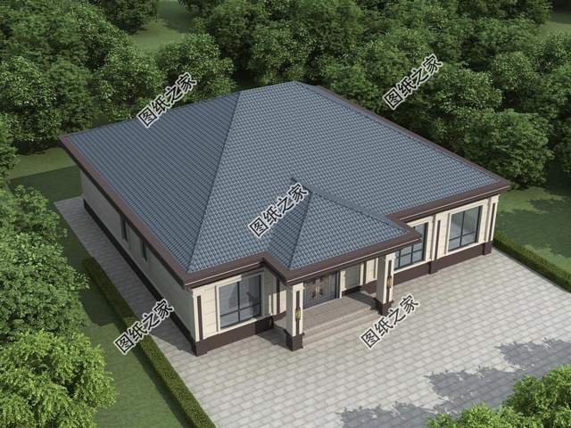 鄉(xiāng)村一層自建養(yǎng)老房推薦，簡(jiǎn)單好看造價(jià)不高，很合爸媽的口味