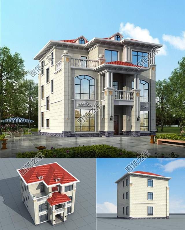 三層自建房設計，大戶人家建房必看款式，一起來看看吧