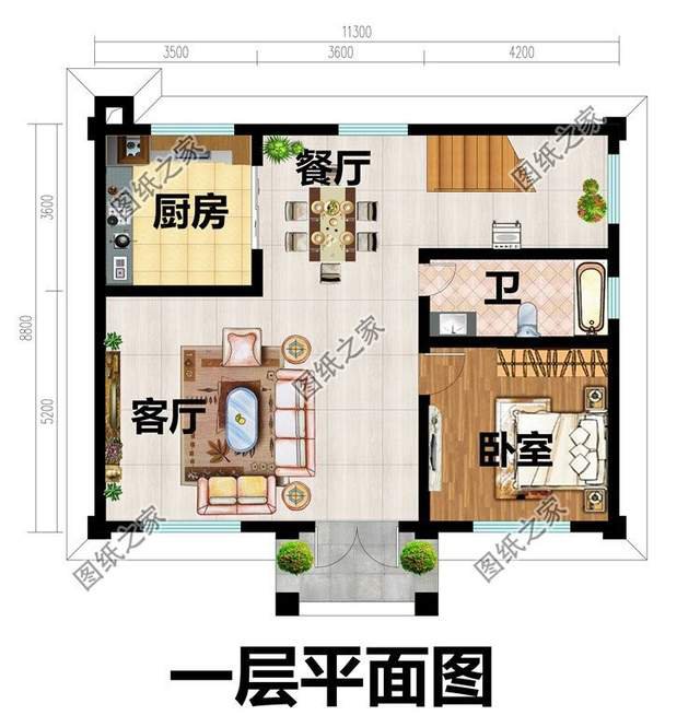 農(nóng)村百來平別墅設(shè)計(jì)，小而精致功能齊全，快快拿去參考