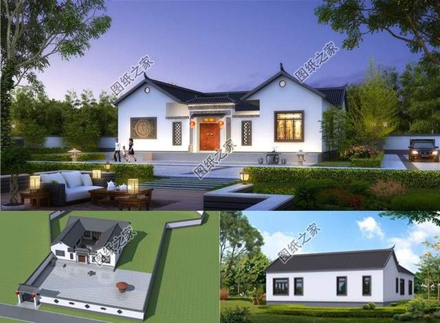3款中式別墅設(shè)計(jì)，布局符合現(xiàn)代人的生活習(xí)慣，外觀(guān)頗有大家風(fēng)范