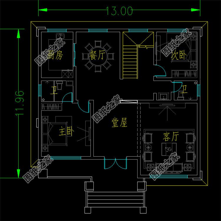 帶露臺陽光房二層建房別墅一層