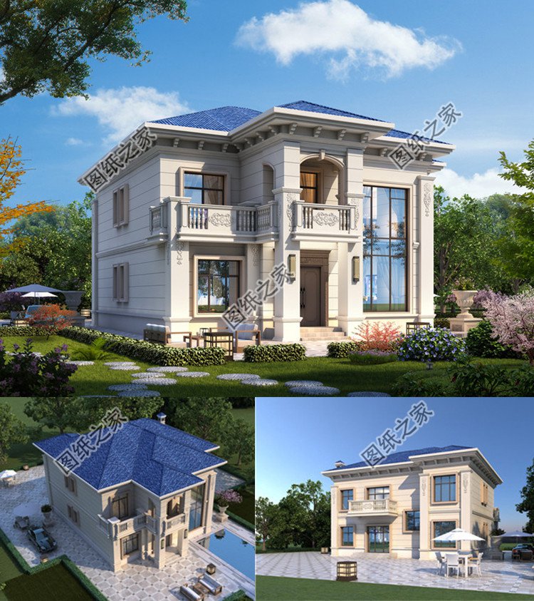 農(nóng)村二層帶電梯別墅設(shè)計(jì)圖效果圖