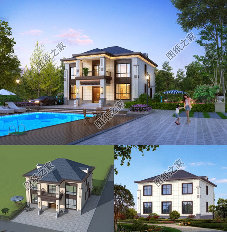 農(nóng)村二層別墅設計圖效果圖