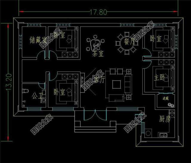 鄉(xiāng)村一層自建養(yǎng)老房設(shè)計(jì)，造價(jià)不高性價(jià)比極高，舒適地拉滿房間
