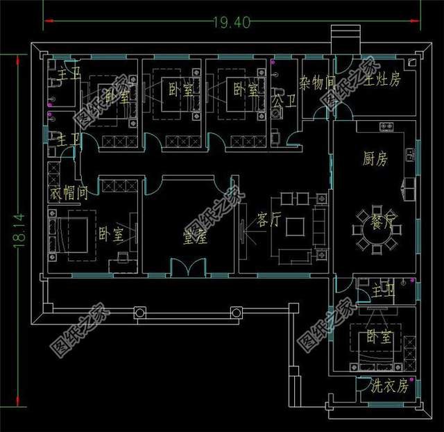 鄉(xiāng)村一層自建養(yǎng)老房設(shè)計(jì)，造價(jià)不高性價(jià)比極高，舒適地拉滿房間