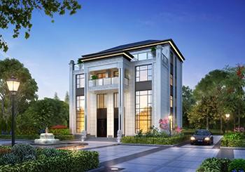 四層雙拼豪華別墅設計圖及外觀效果圖，貴族氣質(zhì)爆棚