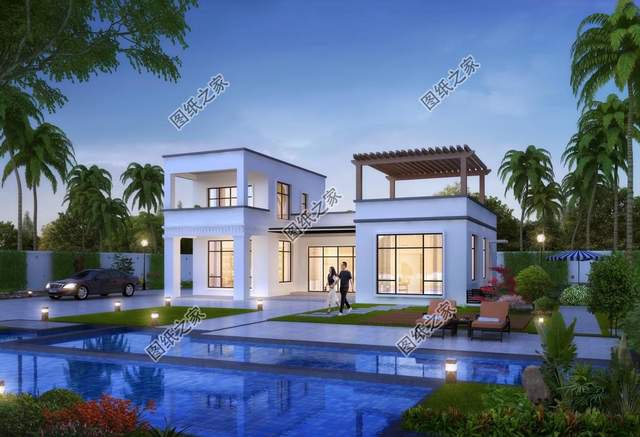 現(xiàn)代風(fēng)農(nóng)村自建別墅推薦，潮流時尚的外觀造型，擊中年輕人的內(nèi)心