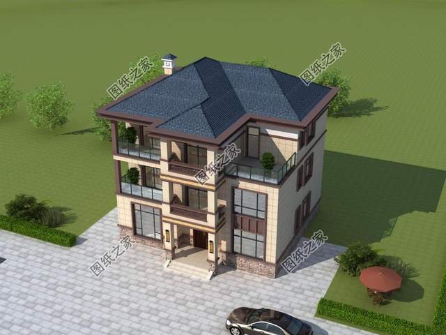 農(nóng)村三層別墅，新中式風建一棟傳承三代人不過時，一起來看看吧