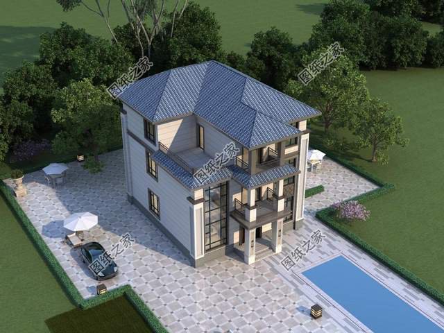 農(nóng)村三層別墅，新中式風建一棟傳承三代人不過時，一起來看看吧