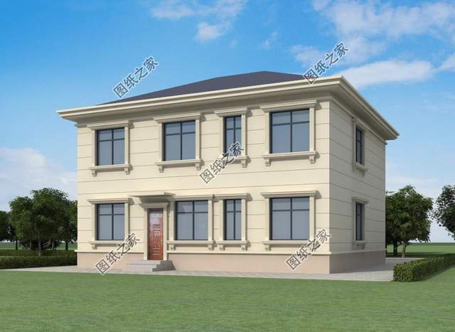 兩層歐式別墅設(shè)計(jì)圖，足夠一家人使用，戶型緊湊功能齊全