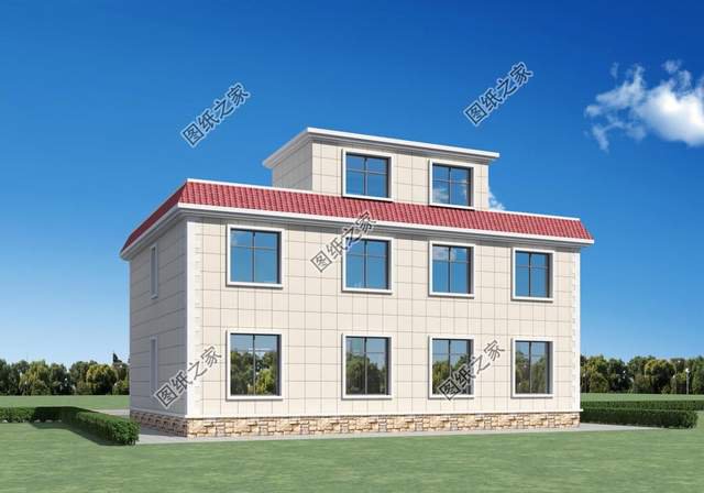 兩層歐式別墅設(shè)計(jì)圖，足夠一家人使用，戶型緊湊功能齊全