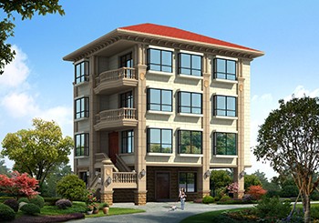 12x10米帶架空層的四層別墅設(shè)計(jì)方案，南北通透好格局！