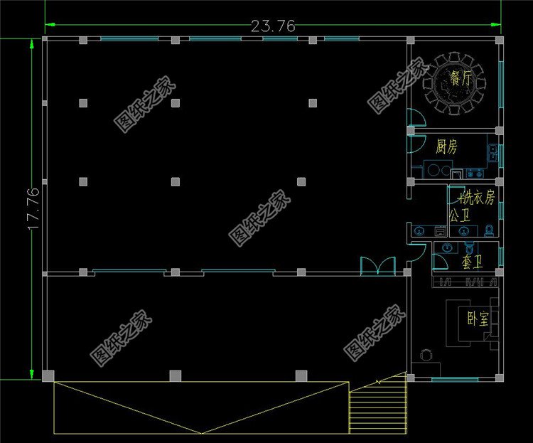 帶架空層別墅設(shè)計(jì)方案布局1