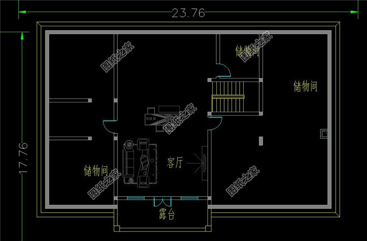 帶架空層別墅設(shè)計(jì)方案布局3