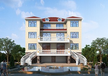 帶架空層的三層別墅設(shè)計(jì)圖紙，下面當(dāng)車庫，實(shí)用不返潮