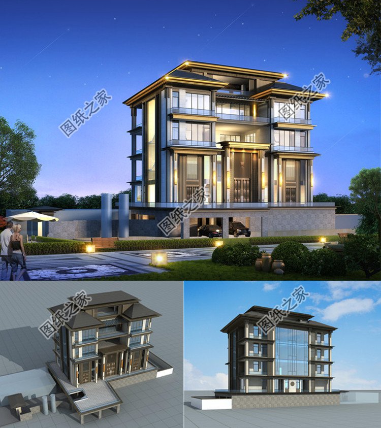 帶架空層的別墅設(shè)計(jì)圖效果圖