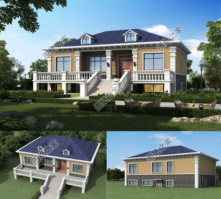 架空自建房設(shè)計(jì)方案效果圖