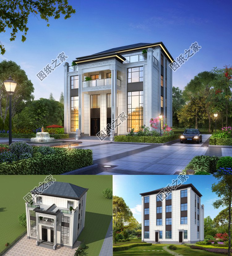 四層豪華別墅設(shè)計(jì)圖效果圖