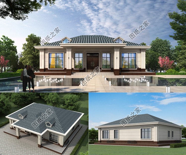 簡約時(shí)尚一層小平房設(shè)計(jì)圖效果圖