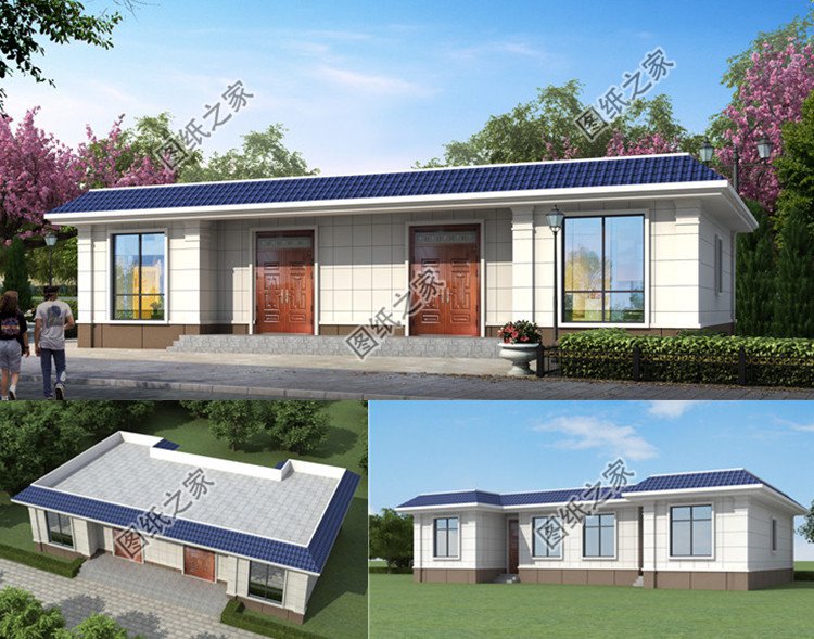 18x11米小占地雙拼別墅效果圖