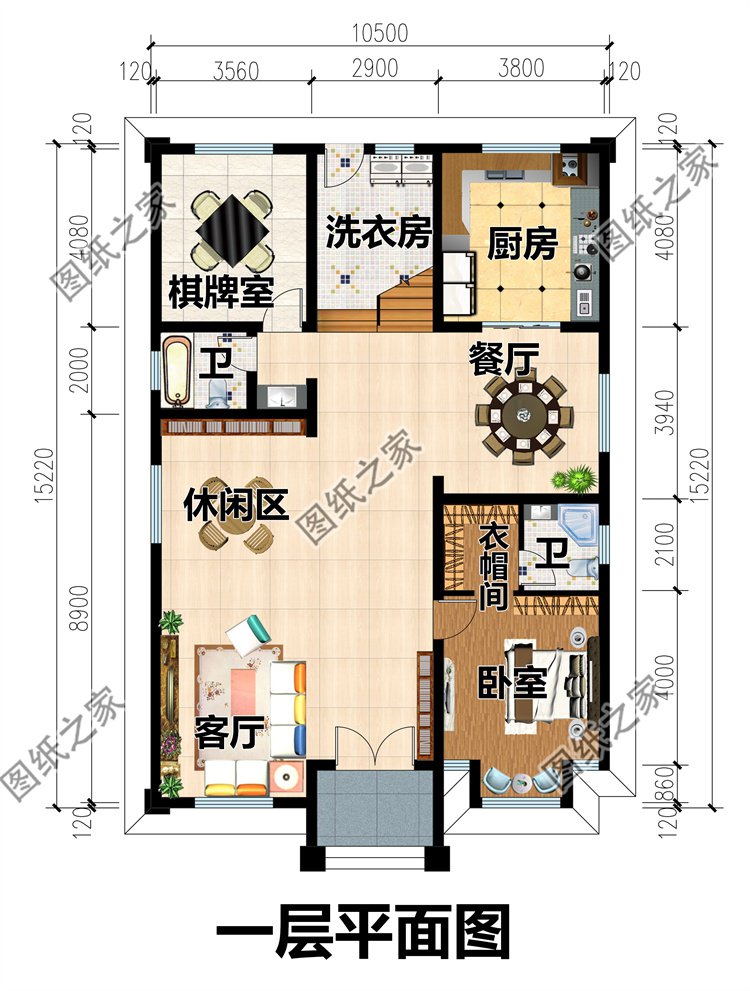 獨(dú)棟二層小別墅設(shè)計(jì)圖