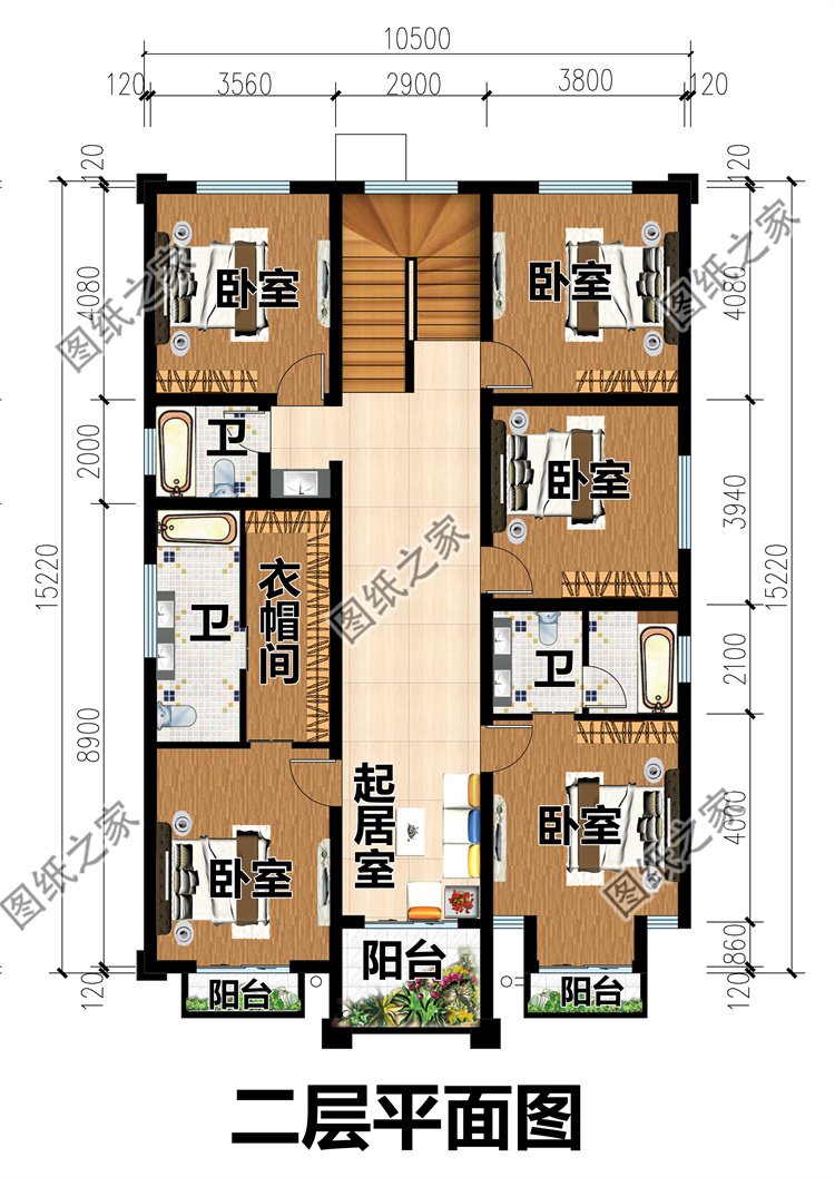 獨(dú)棟二層小別墅設(shè)計(jì)圖