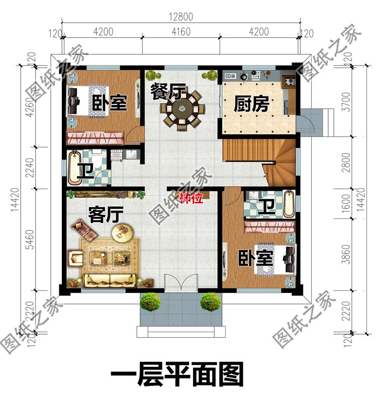農(nóng)村二層別墅設計圖