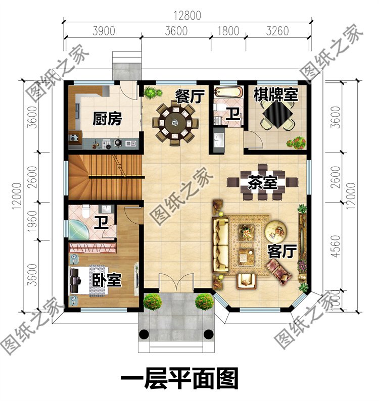 農(nóng)村二層復(fù)式小別墅設(shè)計(jì)