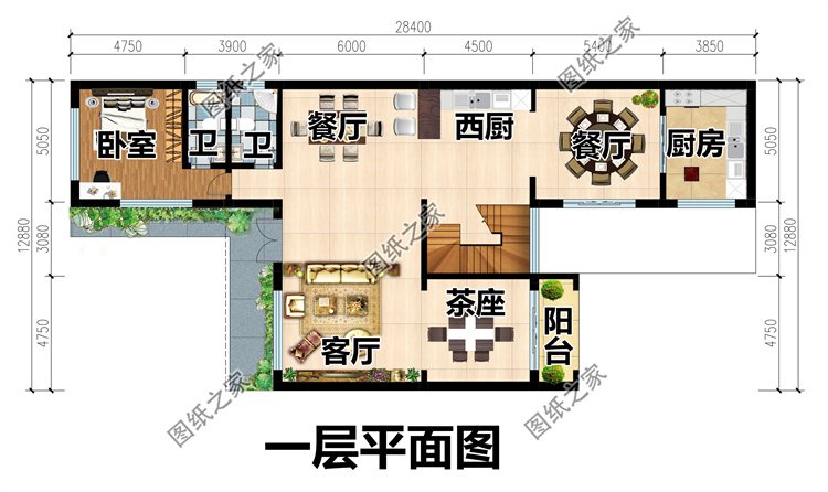 二層農(nóng)村別墅設(shè)計(jì)圖