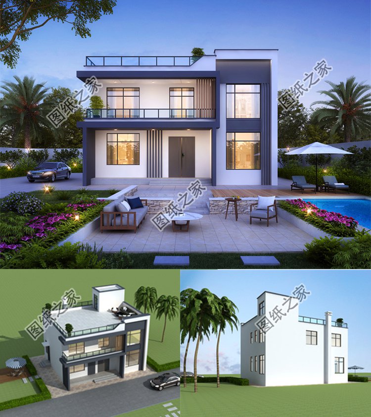 現(xiàn)代風農(nóng)村別墅設計圖效果圖