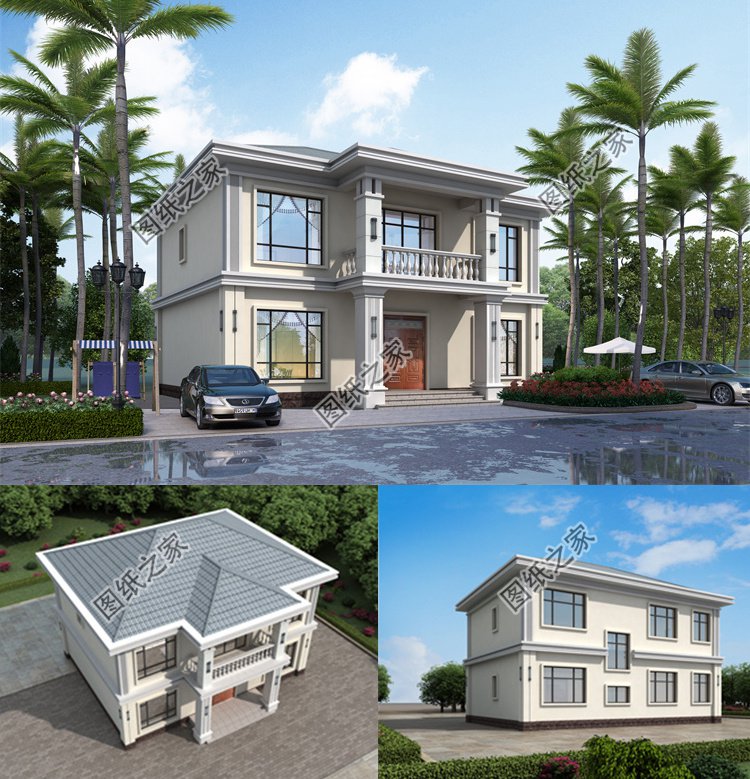 簡(jiǎn)單舒適二層別墅設(shè)計(jì)圖效果圖