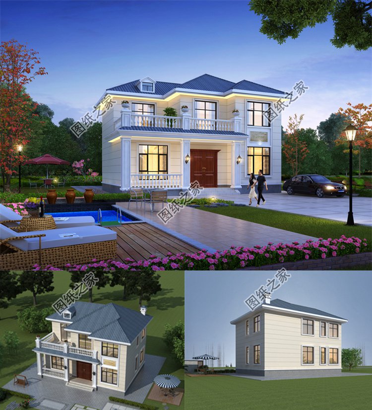 農(nóng)村別墅設(shè)計圖二層精選效果圖