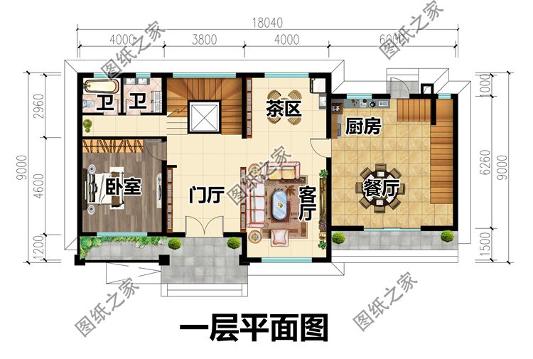 二層帶電梯歐式設(shè)計(jì)一層