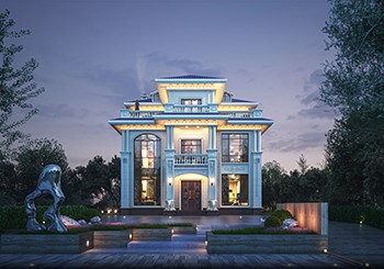 12x13米豪華三層農(nóng)村別墅設(shè)計(jì)圖，宅基地上的貴族人生