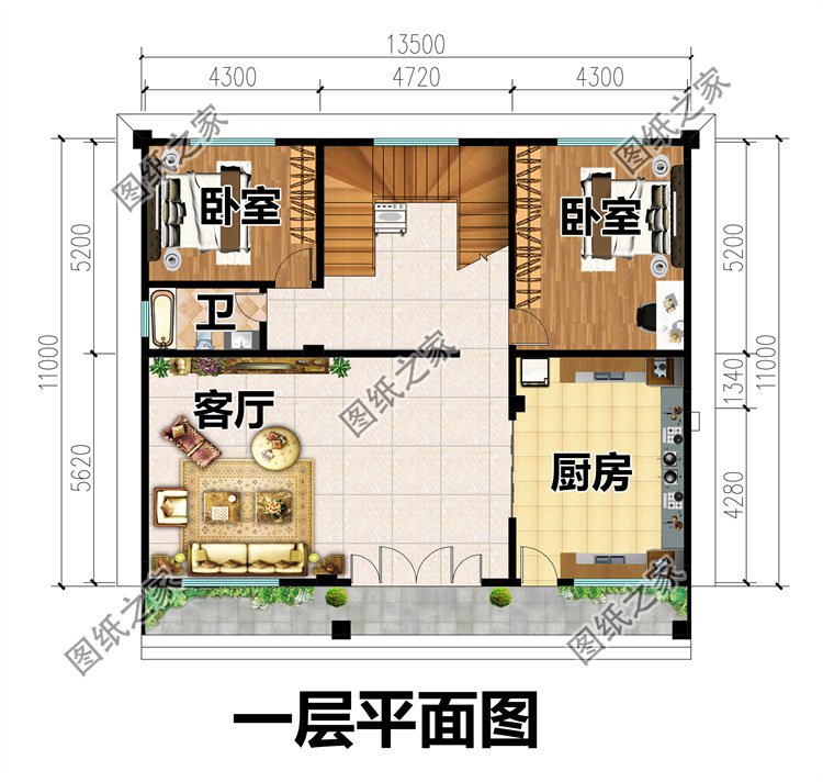三層別墅設(shè)計(jì)一層