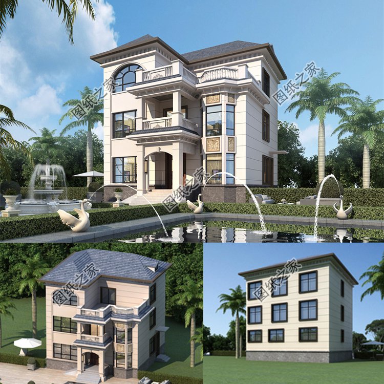 三層農(nóng)村別墅設(shè)計(jì)圖效果圖