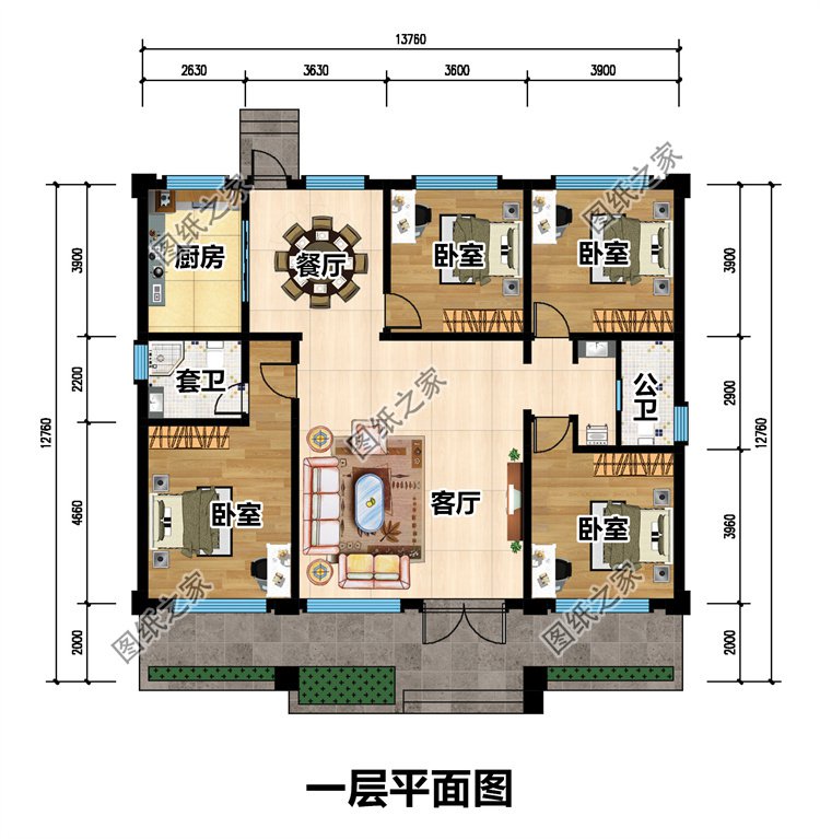 一層農(nóng)村小平房
