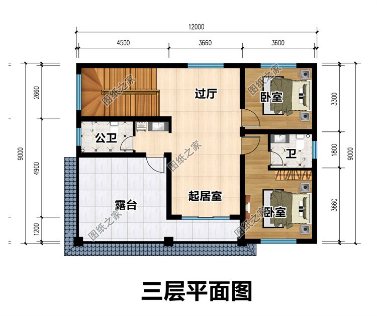 平頂三層別墅設(shè)計(jì)3