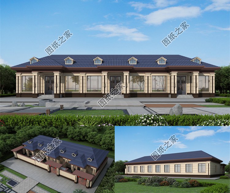 兄弟三拼別墅設(shè)計(jì)圖1