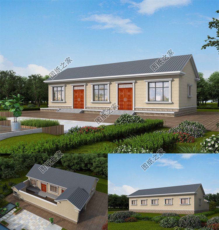 農(nóng)村兩兄弟雙拼自建房1