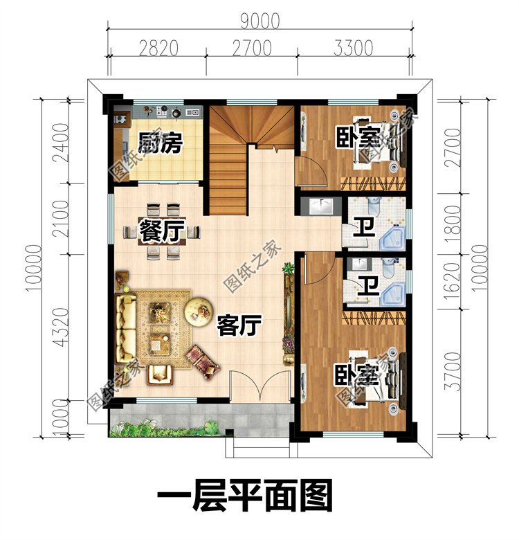 二層自建房設(shè)計圖2